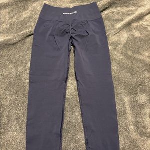 Alphalete amplify leggings size medium navy blue